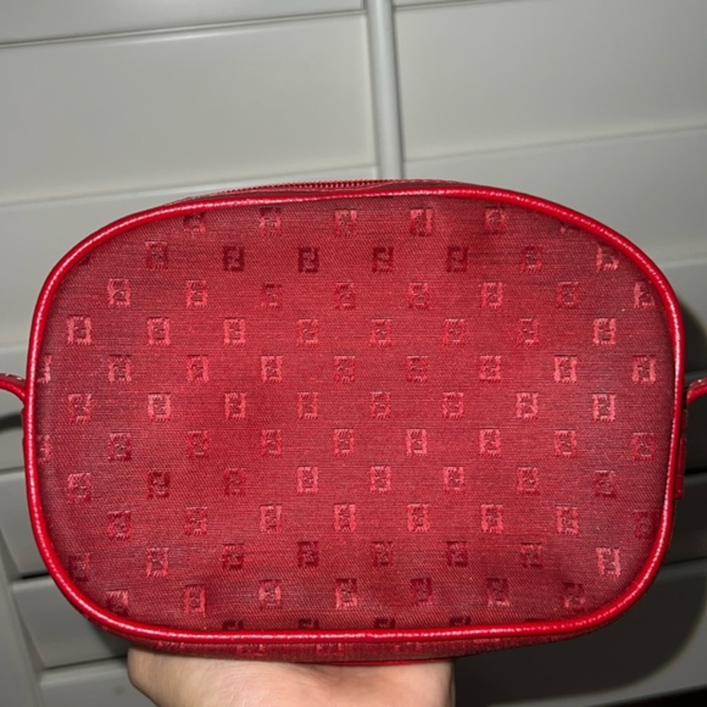 Fendi Vintage FF Canvas Crossbody Bag